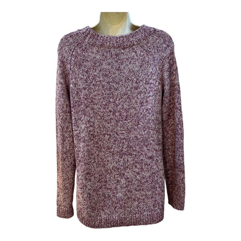 LOFT Soft Knit Purple Cotton Sweater size Small